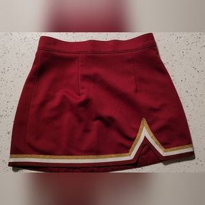 Cheer Skirt crimson and gold